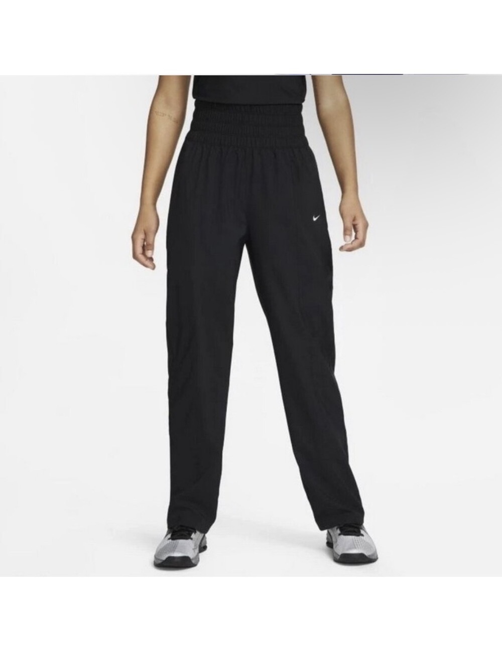 Nike Dri-FIT One High-Waisted Joggers Black Athletic Pants Size M